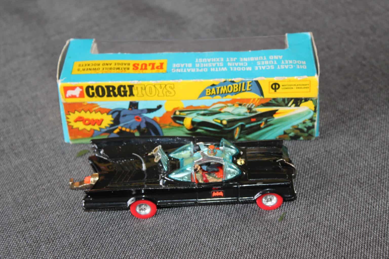 Corgi Toys 267 Batmobile 'Red Tyres' - Diecast