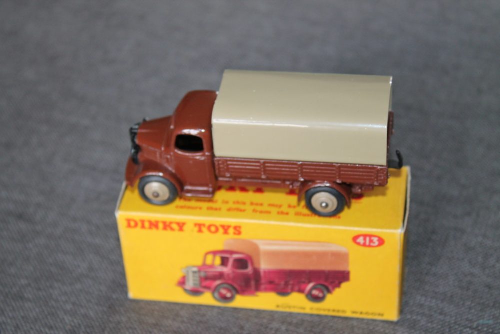 austin-covered-wagon-rare-brown-dinky-toys-413