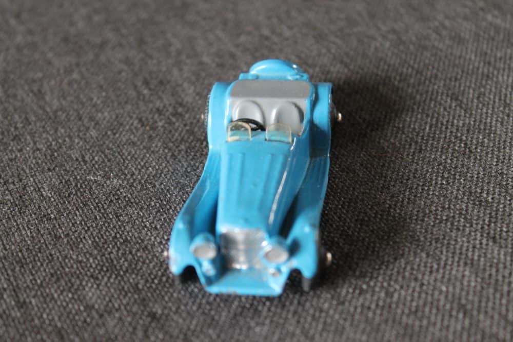 jaguar-ss-blue-and-grey-and-black-wheels-dinky-toys-38f-front