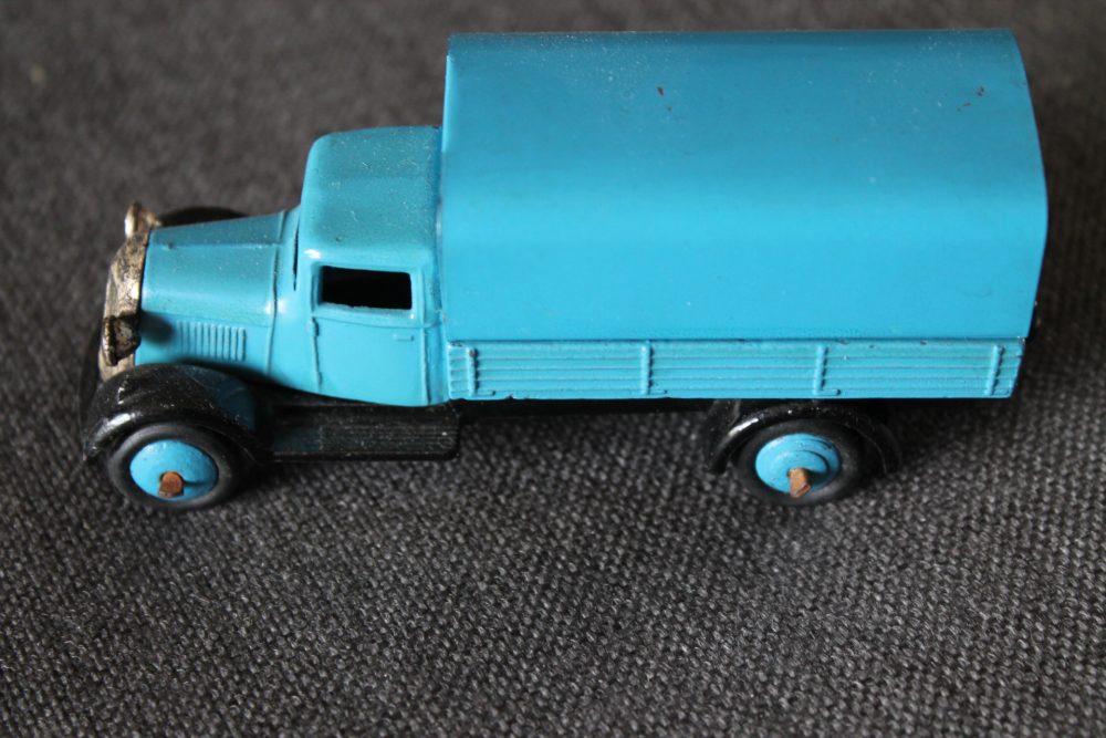 covered-wagon-type-4-blue-black-&-blue-rw-dinky-toys-25b
