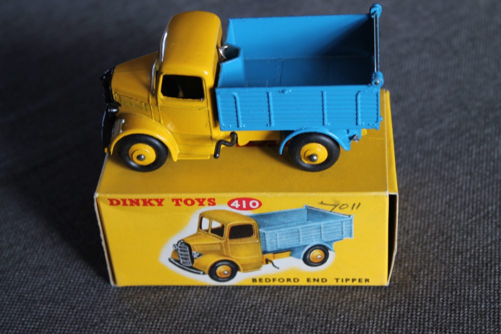 bedford-end-tipper-yellow-blue-dinky-toys-410