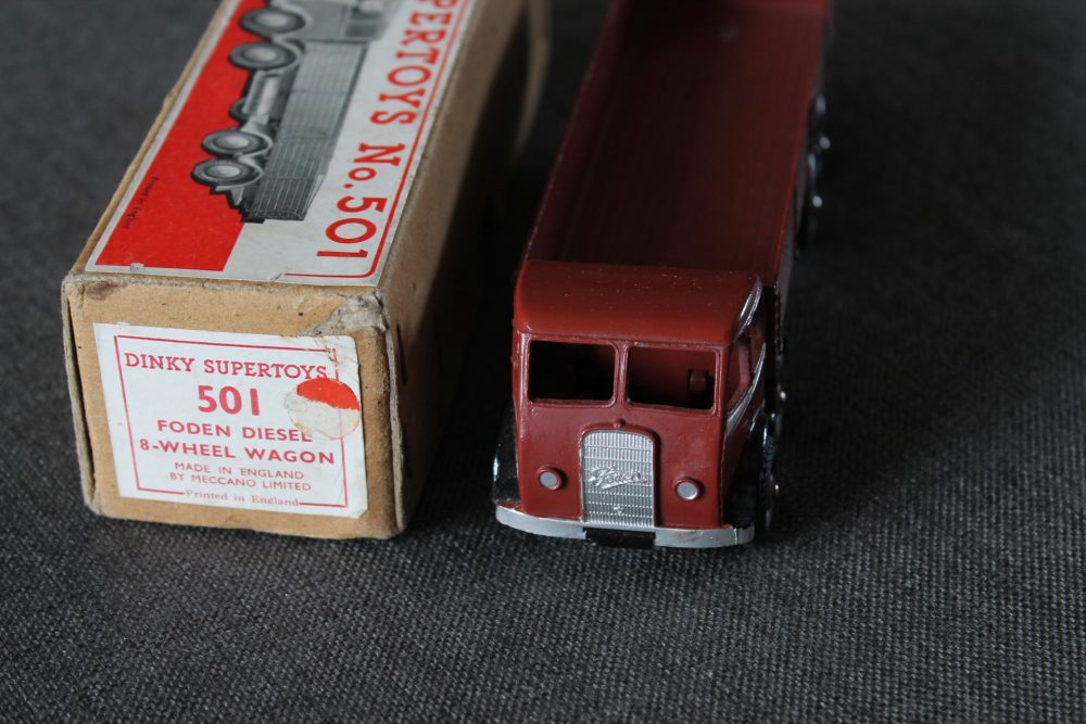 foden-1st-cab-wagon-brown-dinky-toys-501-front