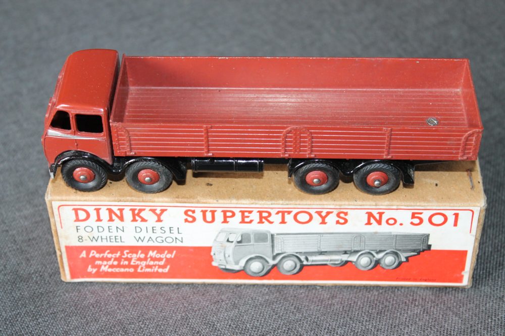foden-1st-cab-wagon-brown-dinky-toys-501