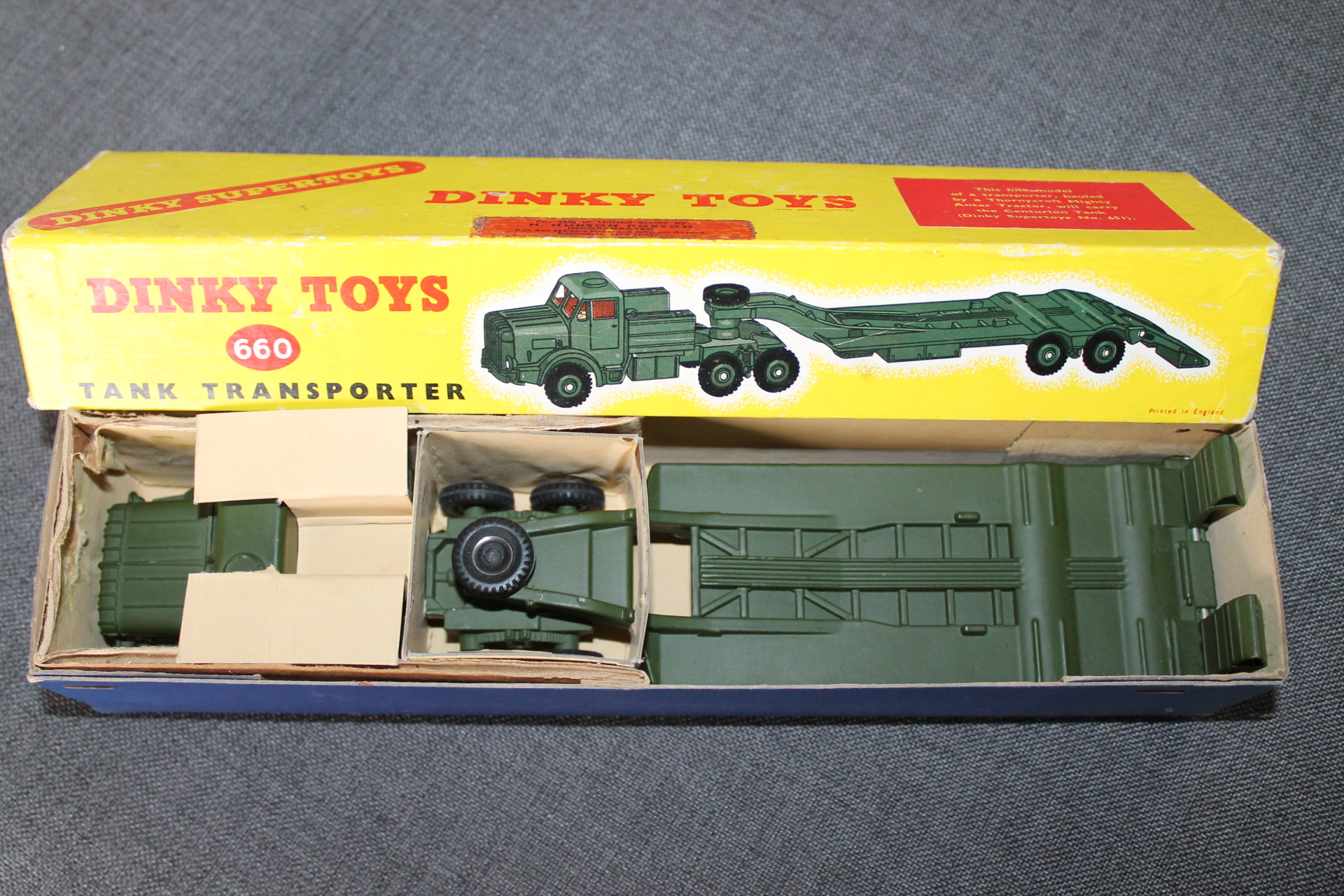 Dinky Toys 660 Tank Transporter with Windows - Diecast