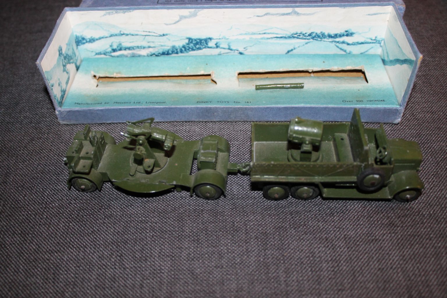 DINKY TOYS - Canon Anti-aérien Militaire (réf. 161b) - Années 1950 - Occasion - Métal
