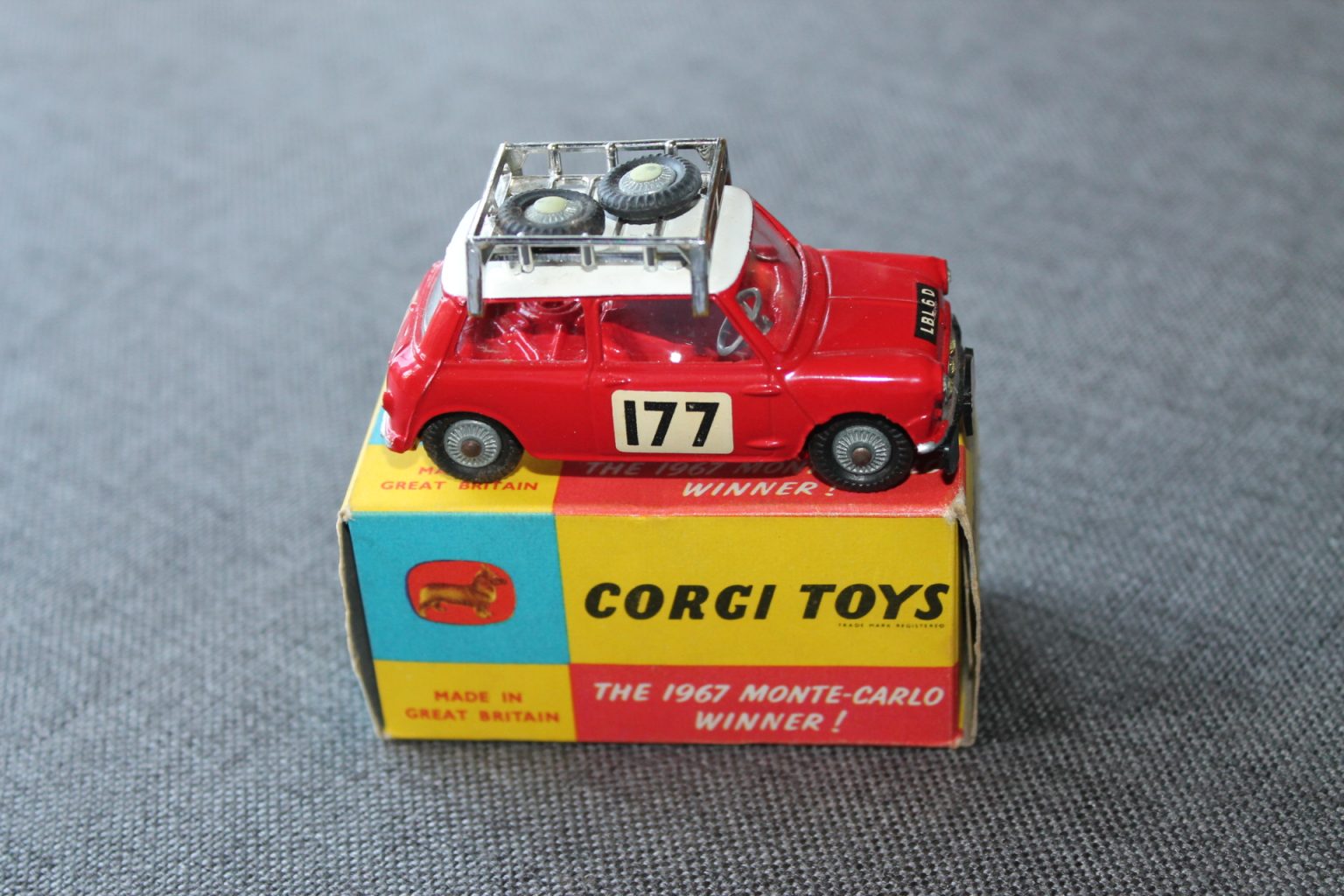 Toys 339 1967 Monte Carlo Winner B.M.C. Mini Cooper Diecast