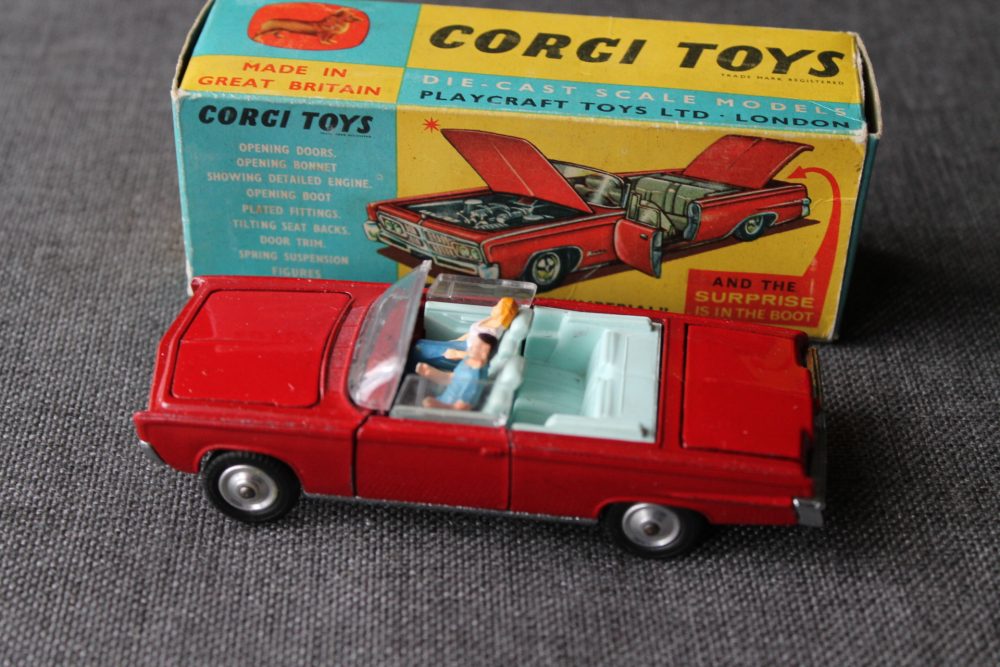 chrysler imperial red red corgi toys 246