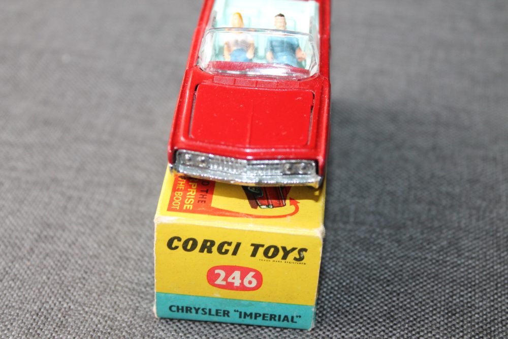 chrysler imperial red red corgi toys 246 front