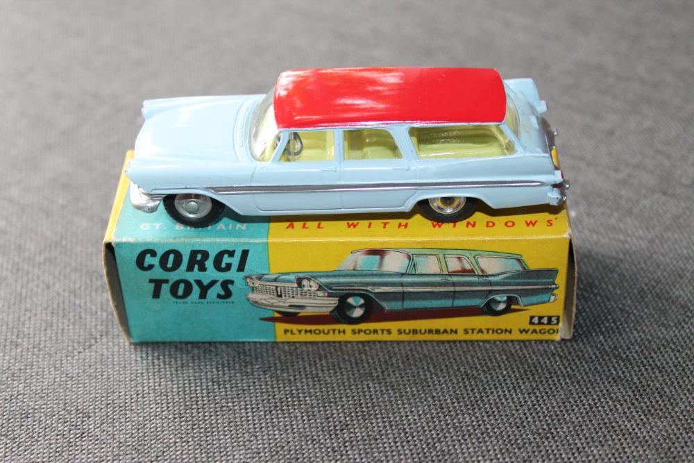 plymouth suburban station wagon corgi toys 445