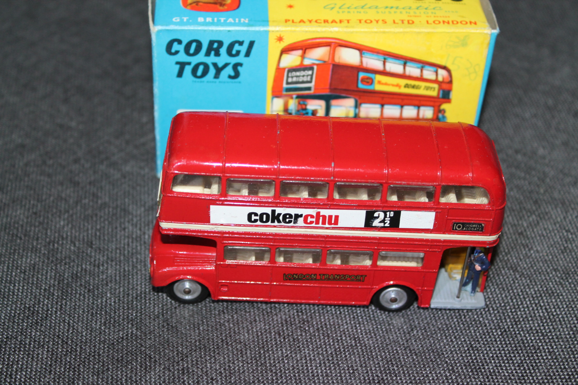 Corgi Toys 468 Rare 'Cokerchu' Promotional Roadmaster Bus - Diecast