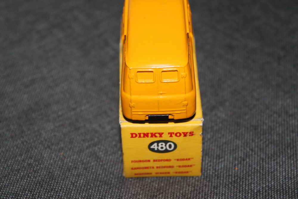 bedford kodak van yellow dinky toys 480 back