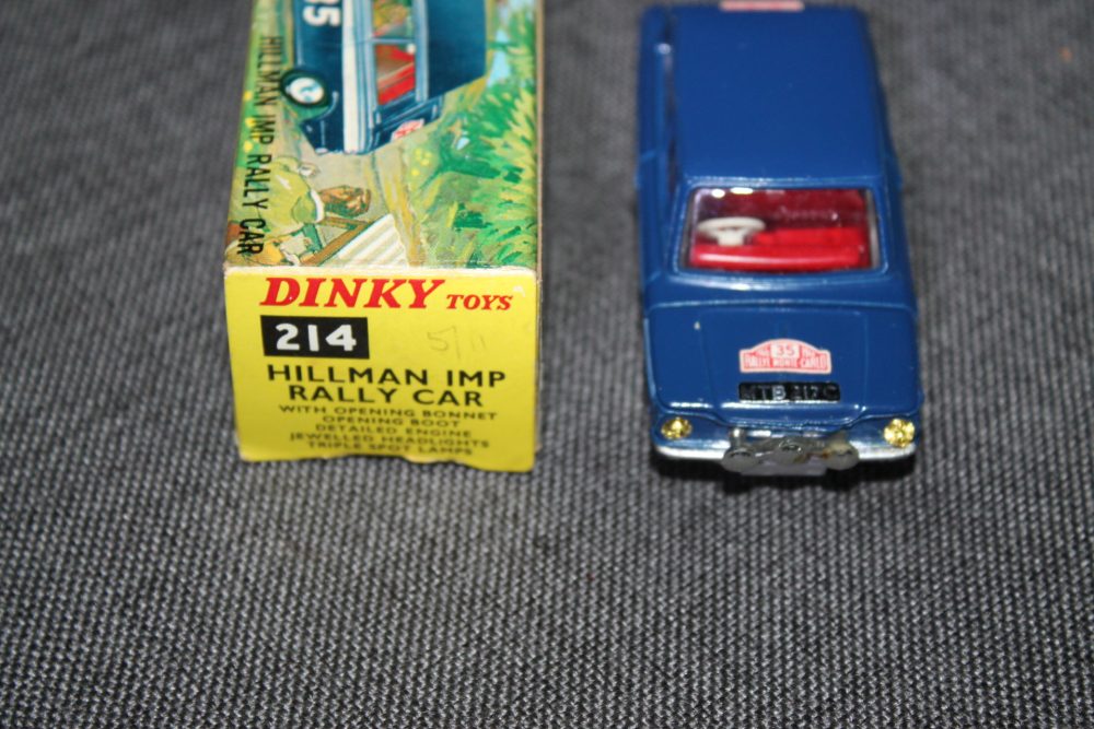 hillman imp rally car dinky toys 214 front