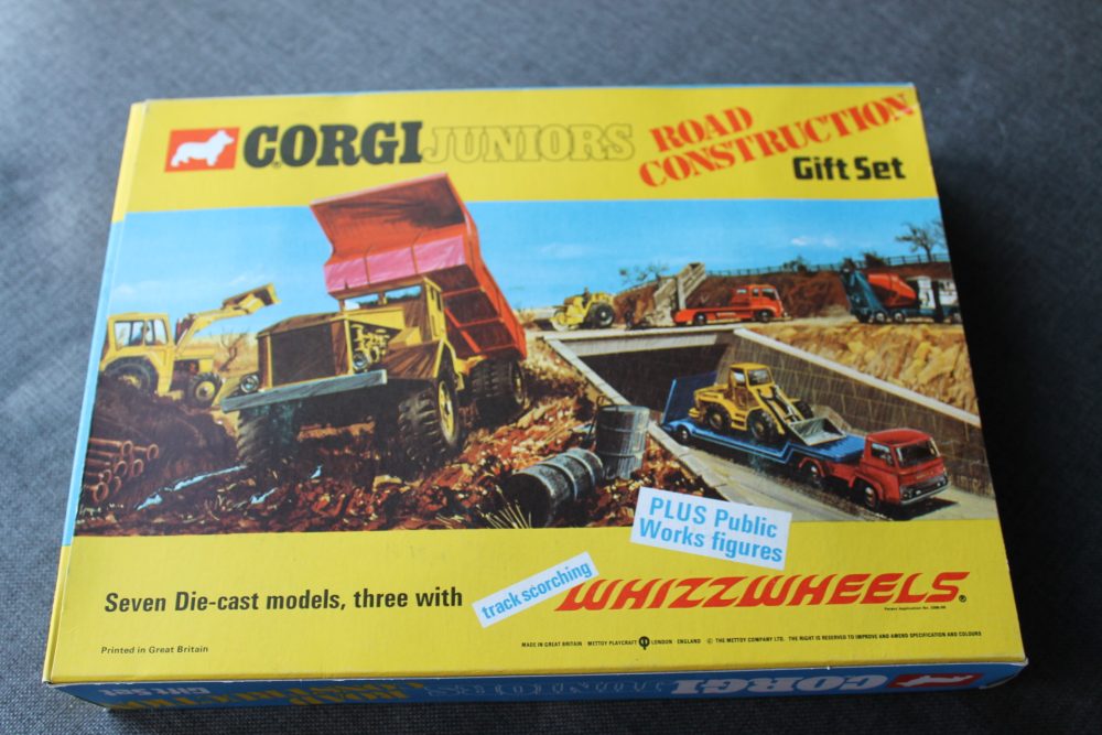 road construction gift set corgi juniors 3024 box back