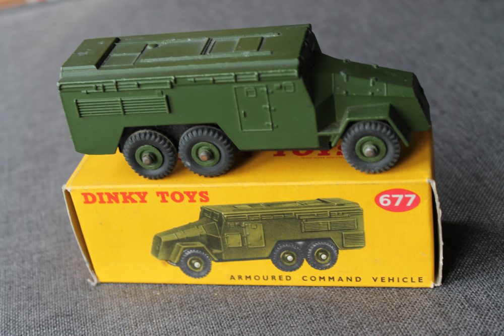 armoured command vehicle dinky toys 677 side