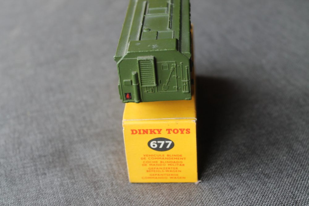 armoured command vehicle dinky toys 677 back