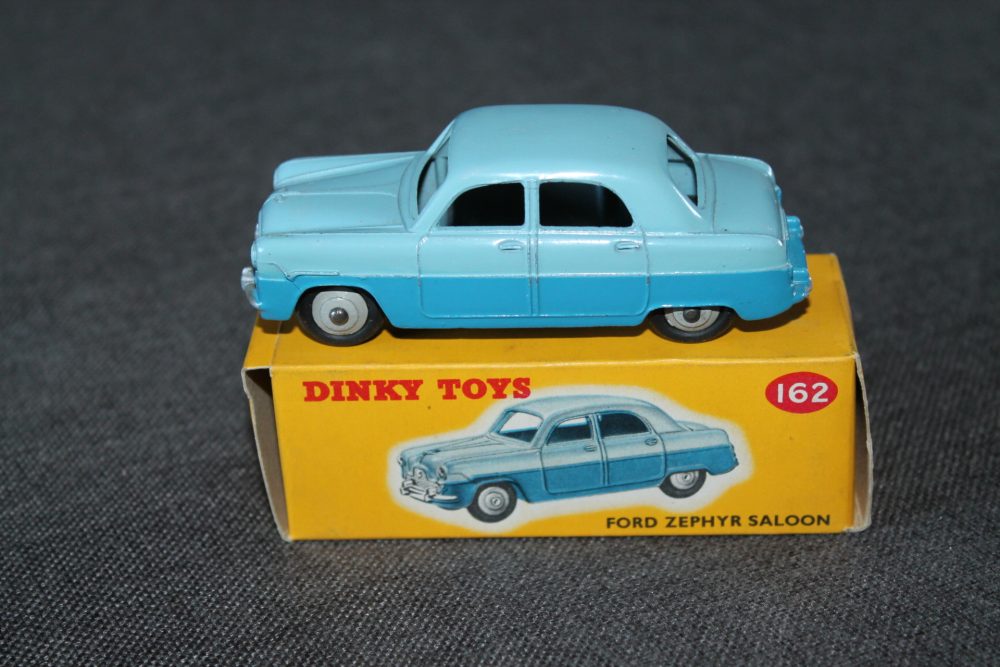 ford zephyr blue dinky toys 162