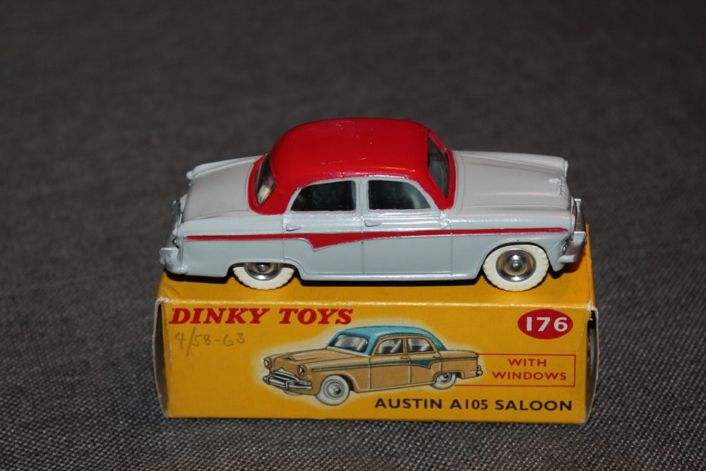 austin a105 red roof dinky toys 176 side
