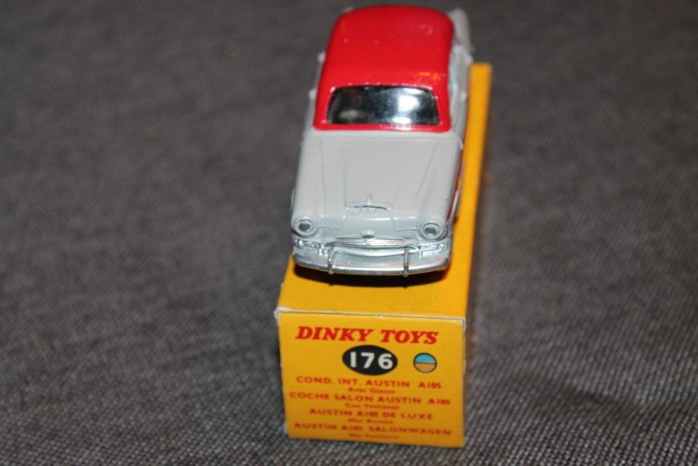 austin a105 red roof dinky toys 176 front