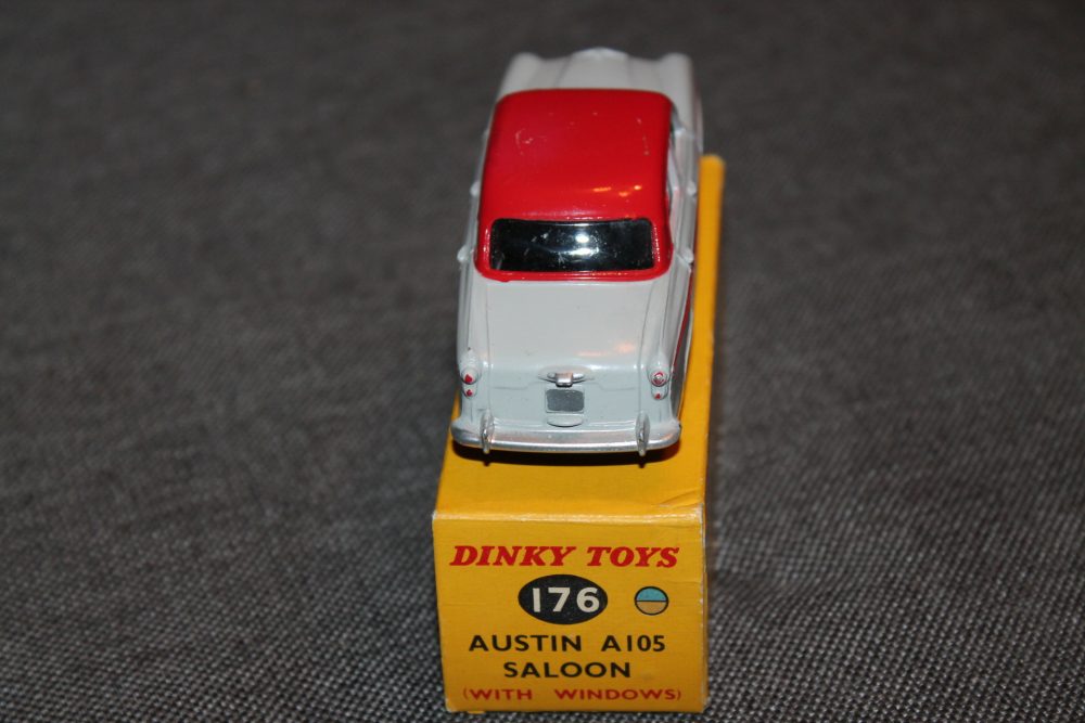 austin a105 red roof dinky toys 176 back