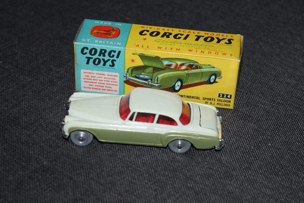 bentley continental green corgi toys 224