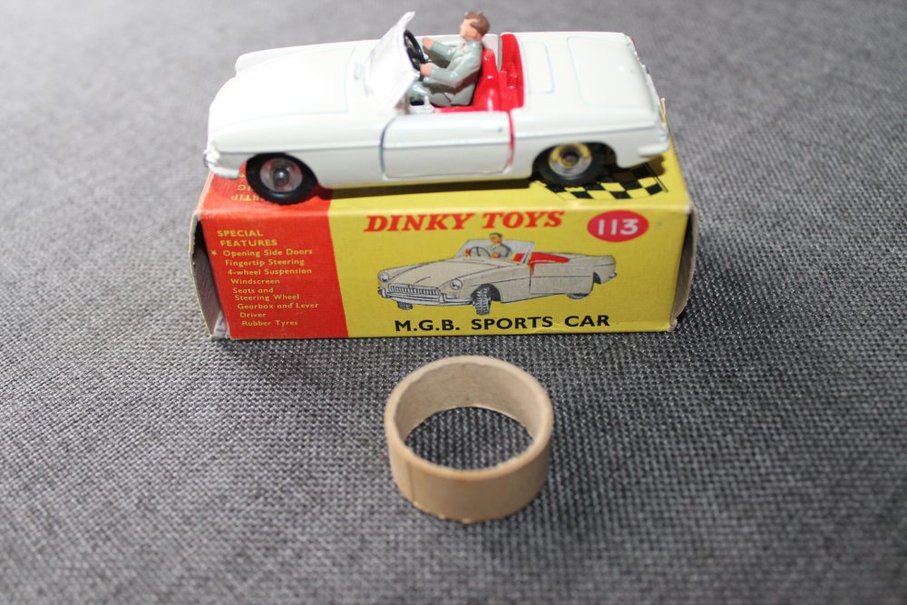mgb roadster cream dinky toys 113