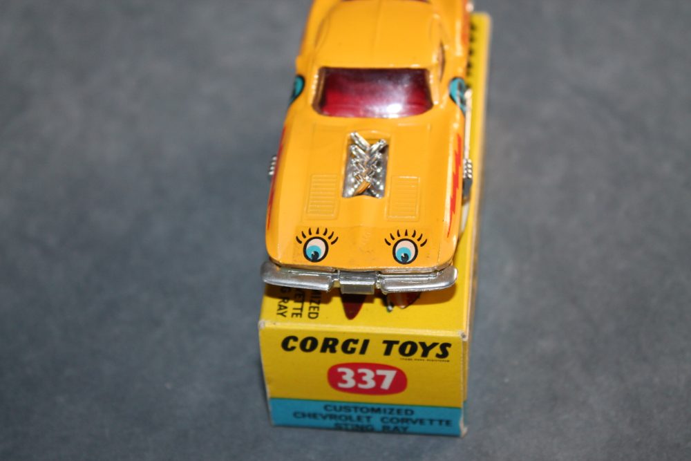 Customized chevro0let corvette sting ray corgi toys 337 front