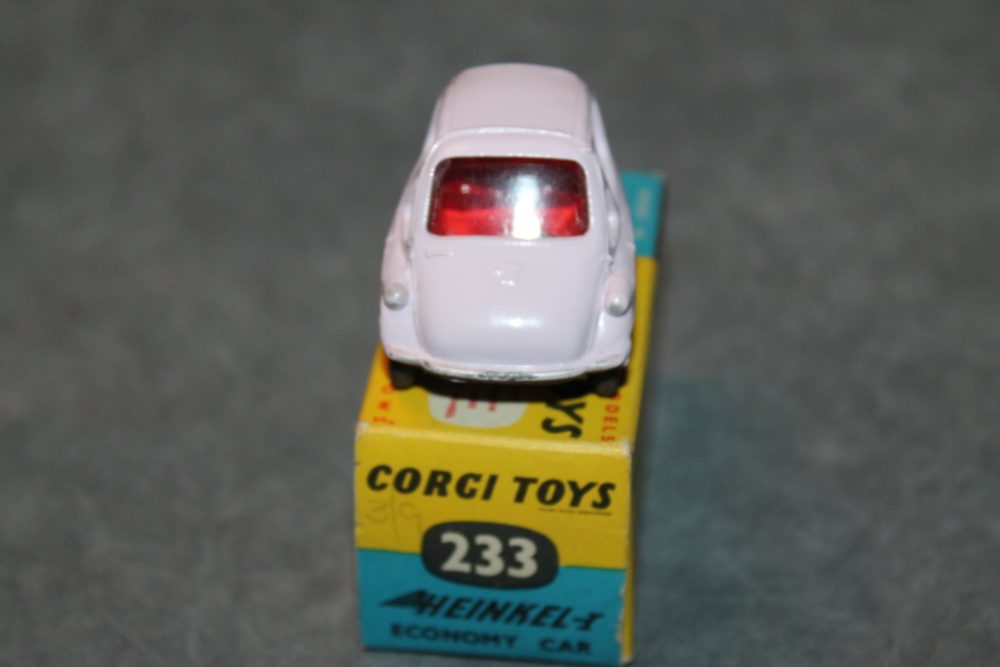 heinkel economy car deep lilac corgi toys 233 front