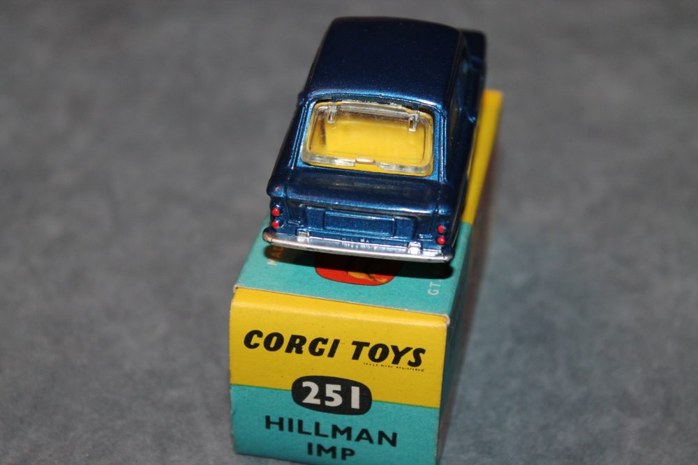 hillman imp metallic blue corgi toys 251 back