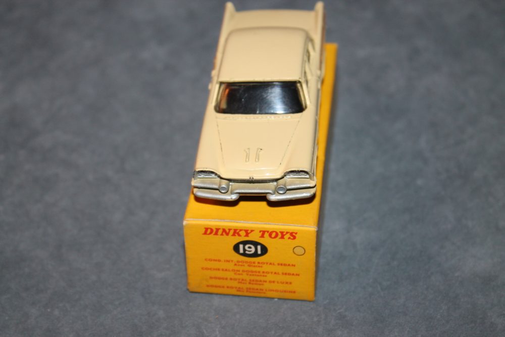 dodge royal cream dinky toys 191 front