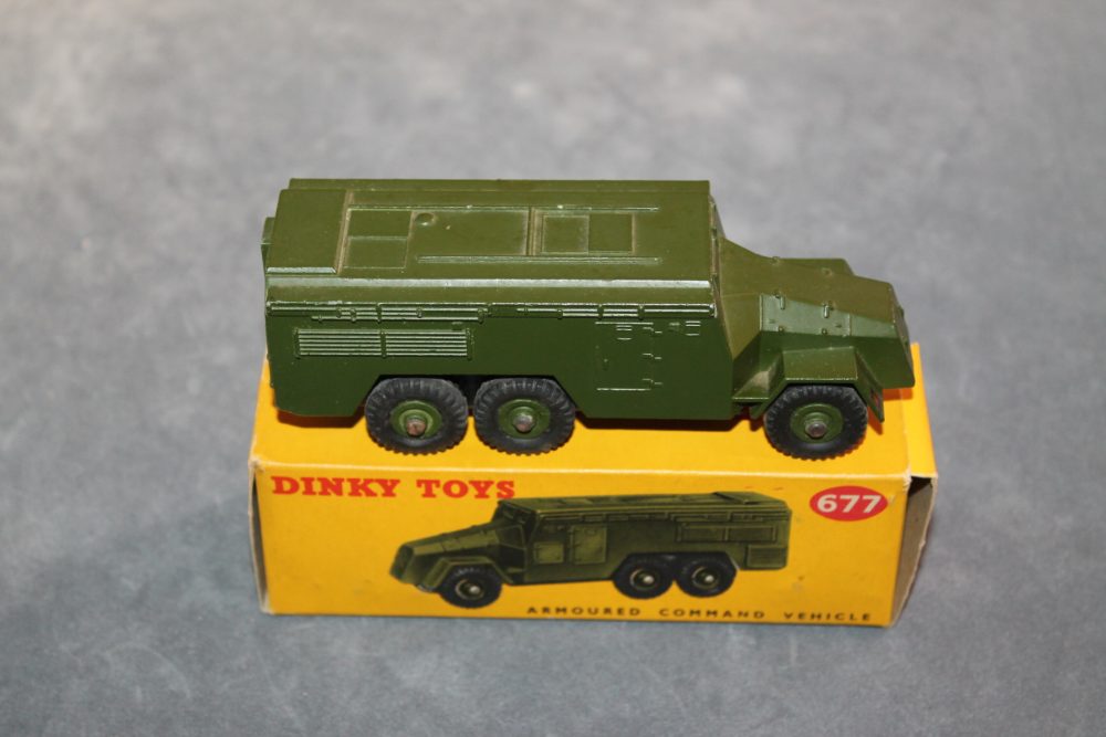 armoured command vehicle dinky toys 677 side