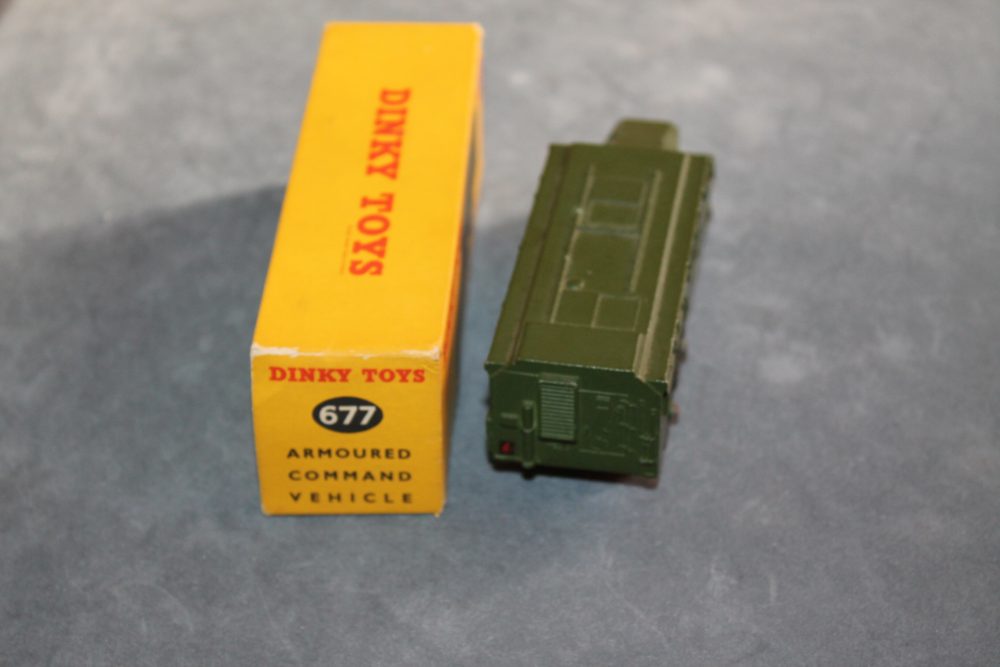 armoured command vehicle dinky toys 677 back