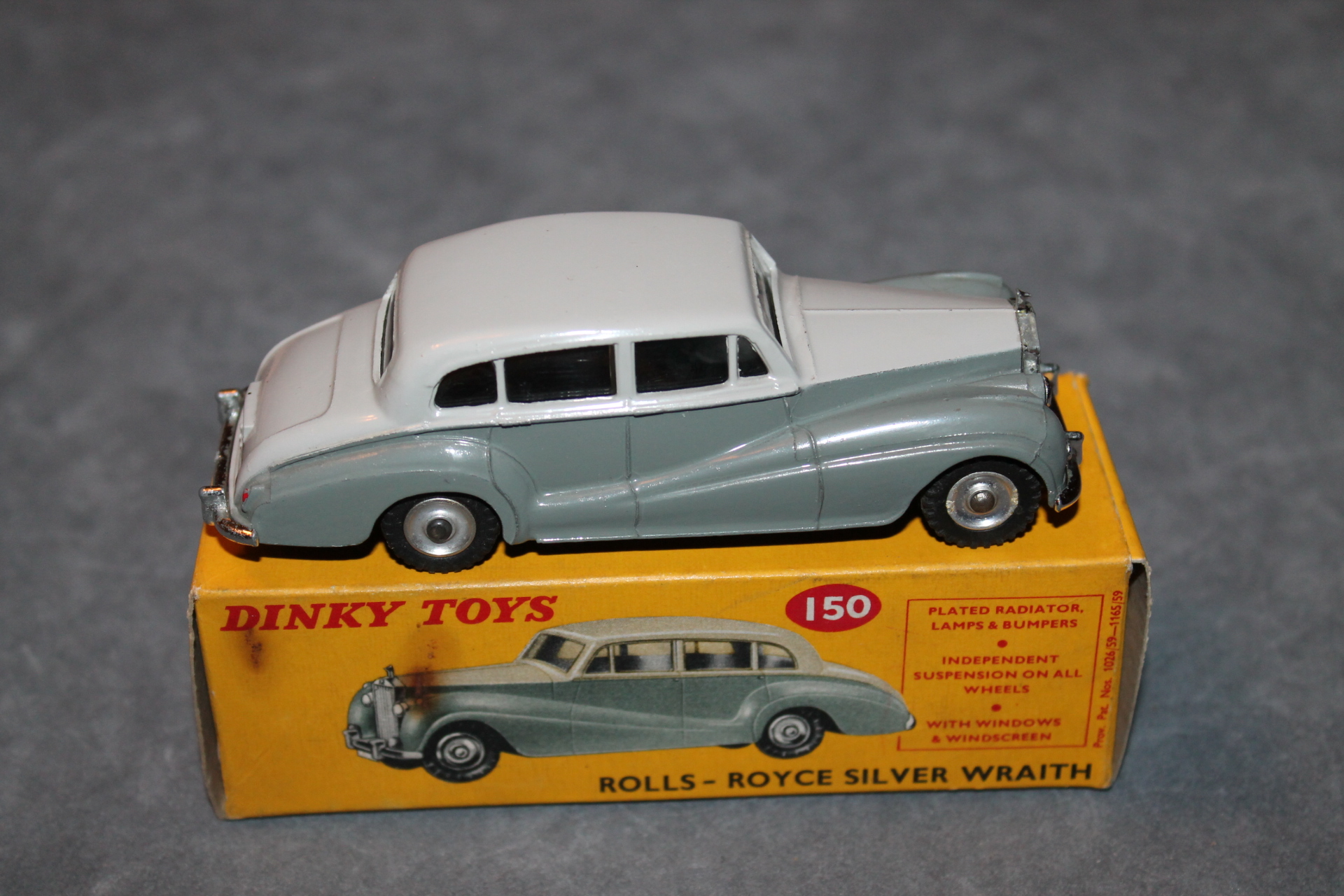 DINKY TOYS G.B toy ref.Original 150 Rolls Royce Silver Wraith Voiture