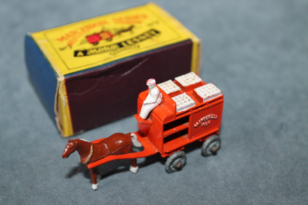 horse drawn milk float matchbox 7a