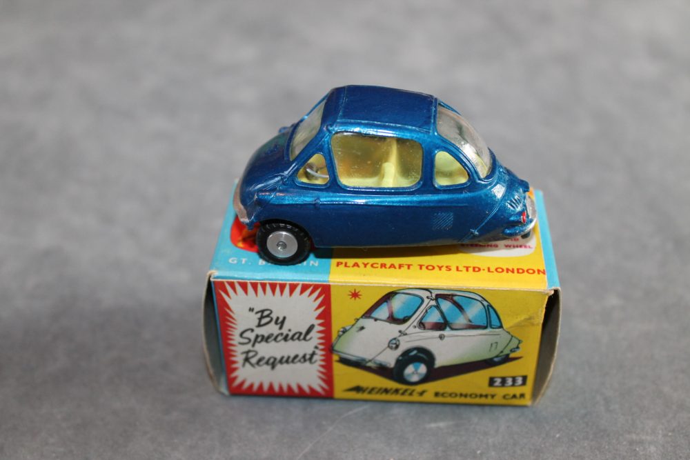 heinkel economy car blue corgi toys 233