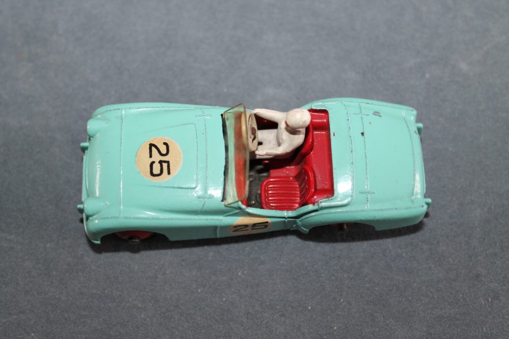 triumph tr2 competition blue dinky toys 111 top