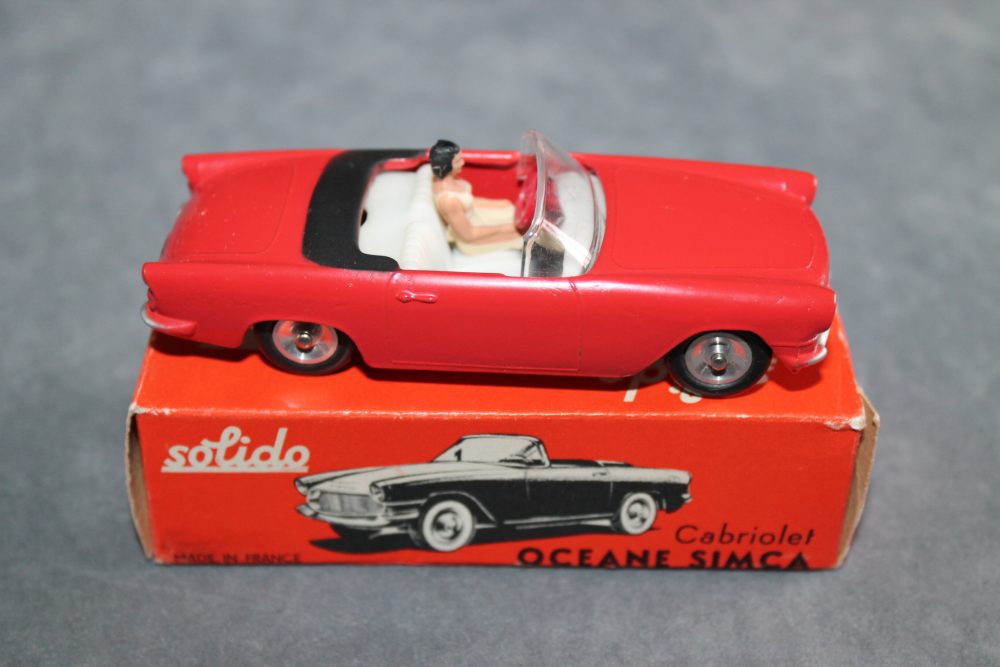 oceane simca cabriolet red solido toys 110 side