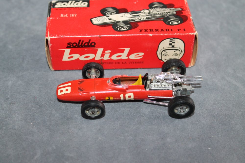ferrari f1 racing car red solido toys 167