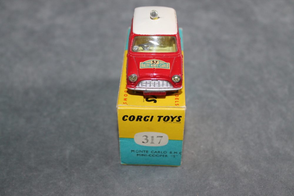 monte carlo bmc mini cooper s corgi toys 317 front