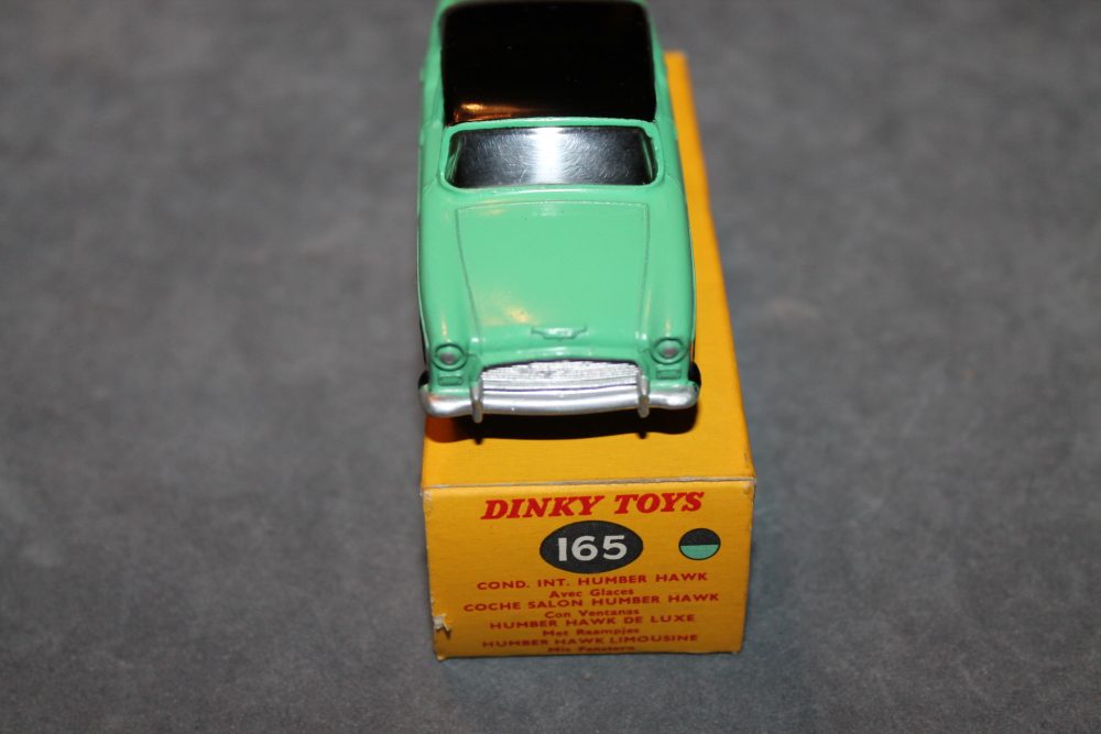 humber hawk green dinky toys 165 front