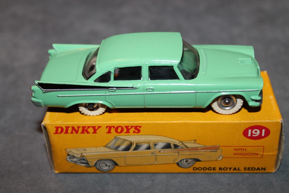 dodge royal green dinky toys 191 side