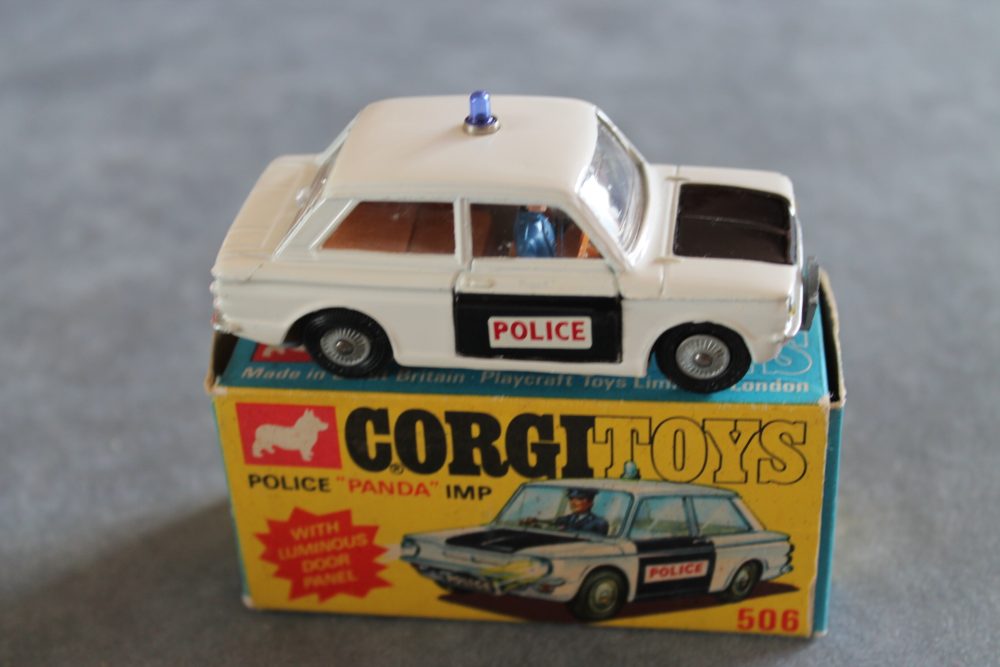 police panda car white and black corgi toys 506 side