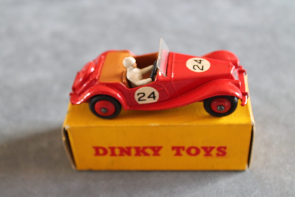 mg midget competition red dinky toys 108 side