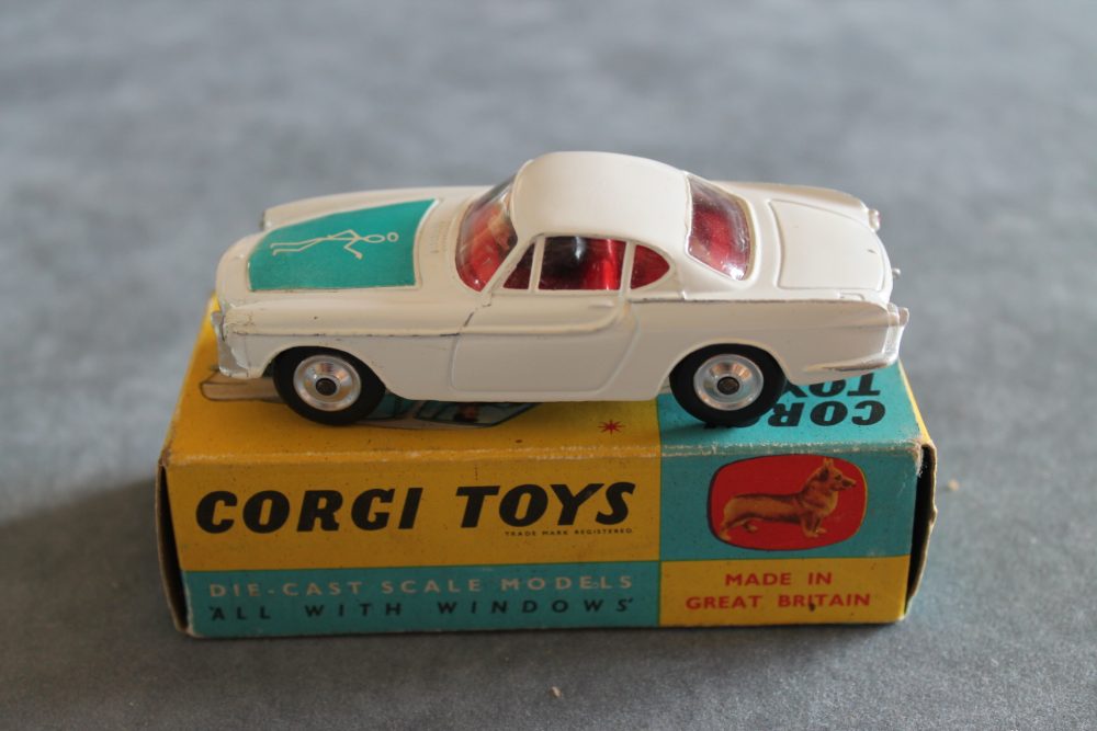 the saints car blue label volvo p1800 corgi toys 258