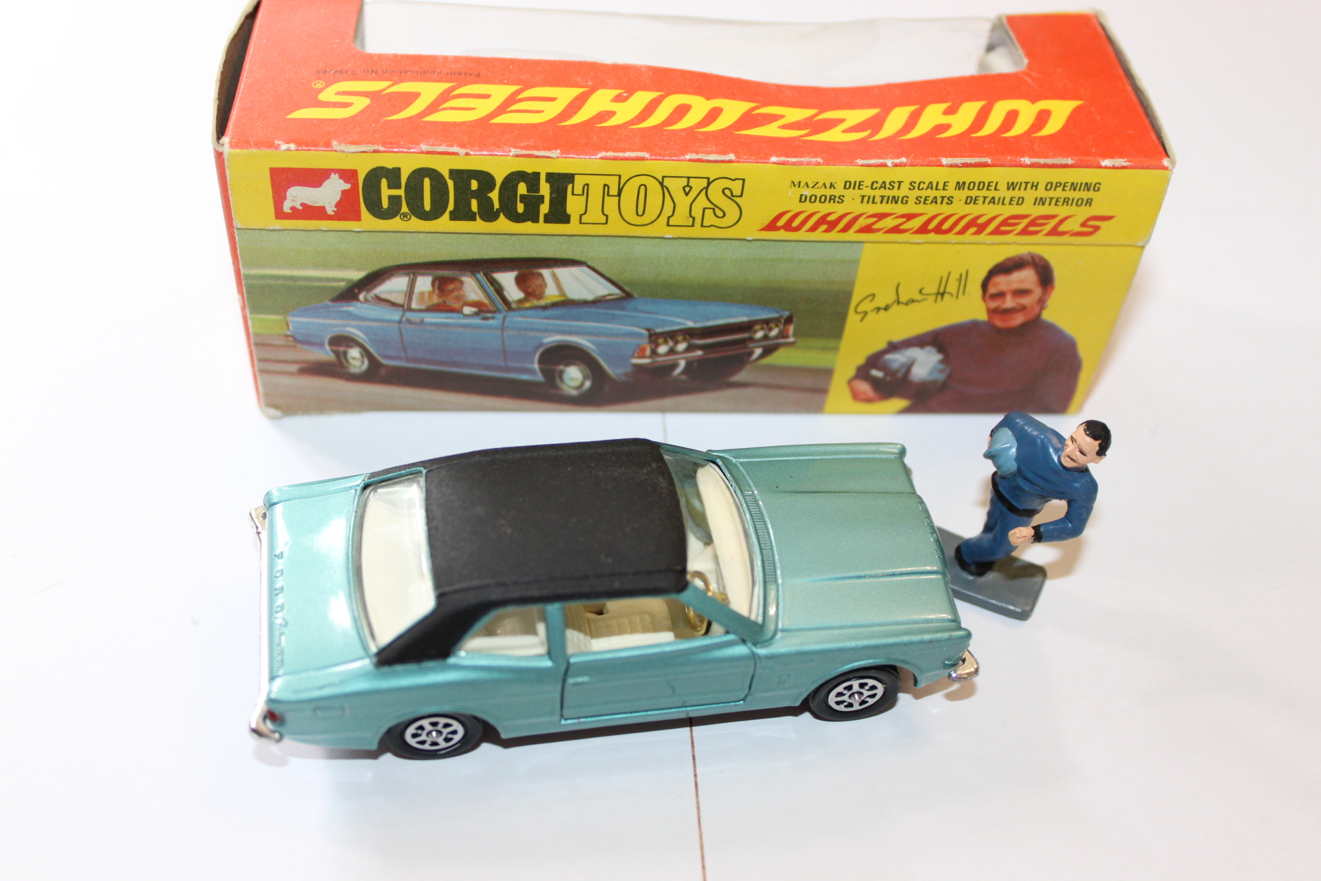 ford cortina gxl graham hill corgi toys 313 right side