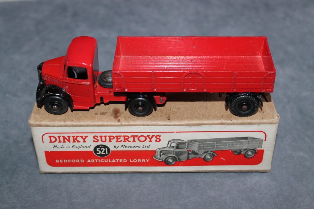 bedford articulated lorry red dinky toys 521
