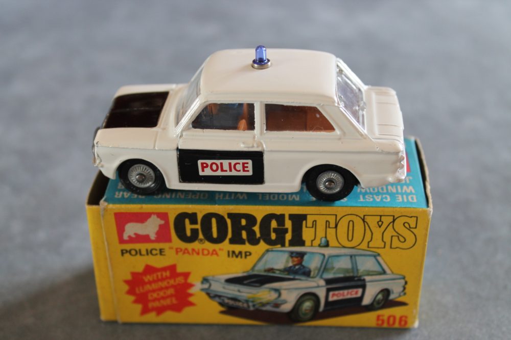 police panda car white and black corgi toys 506