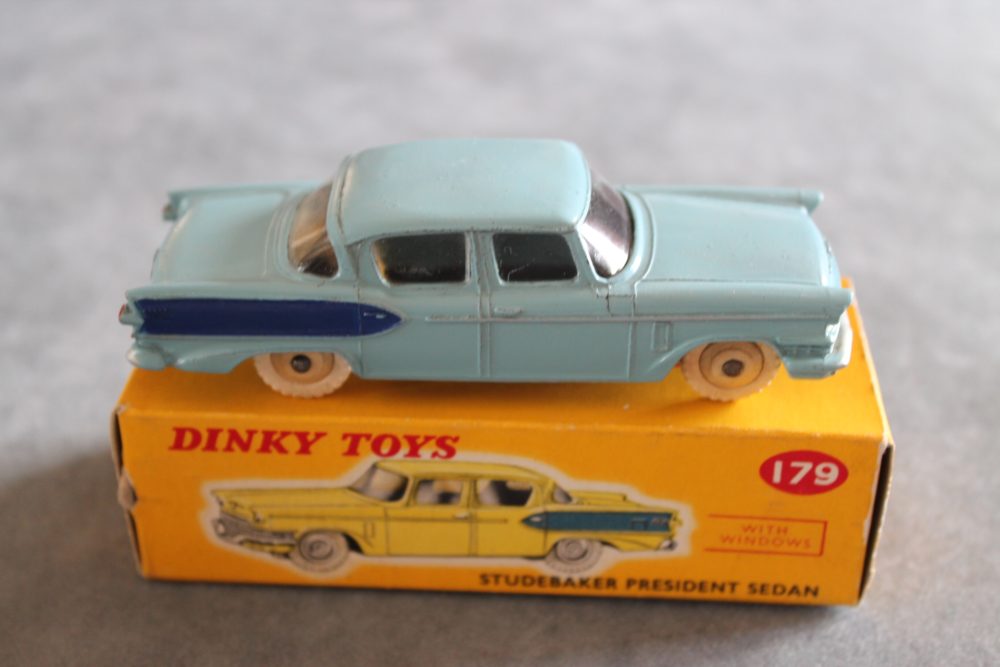 studebaker president blue dinky toys 179 side