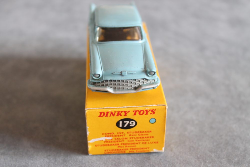 studebaker president blue dinky toys 179 front