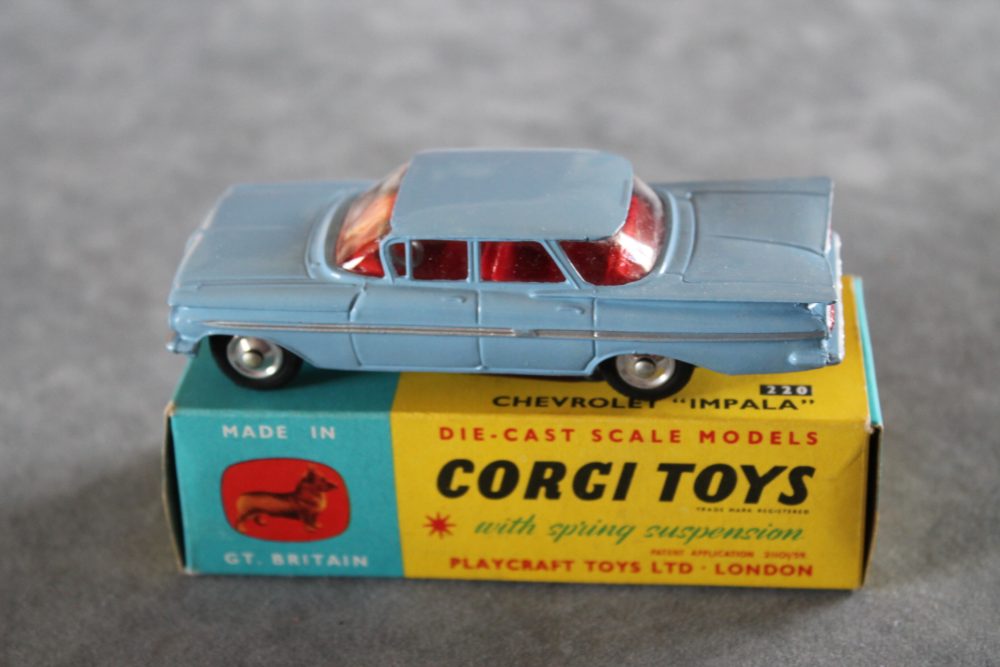 chevrolet impala blue corgi toys 220