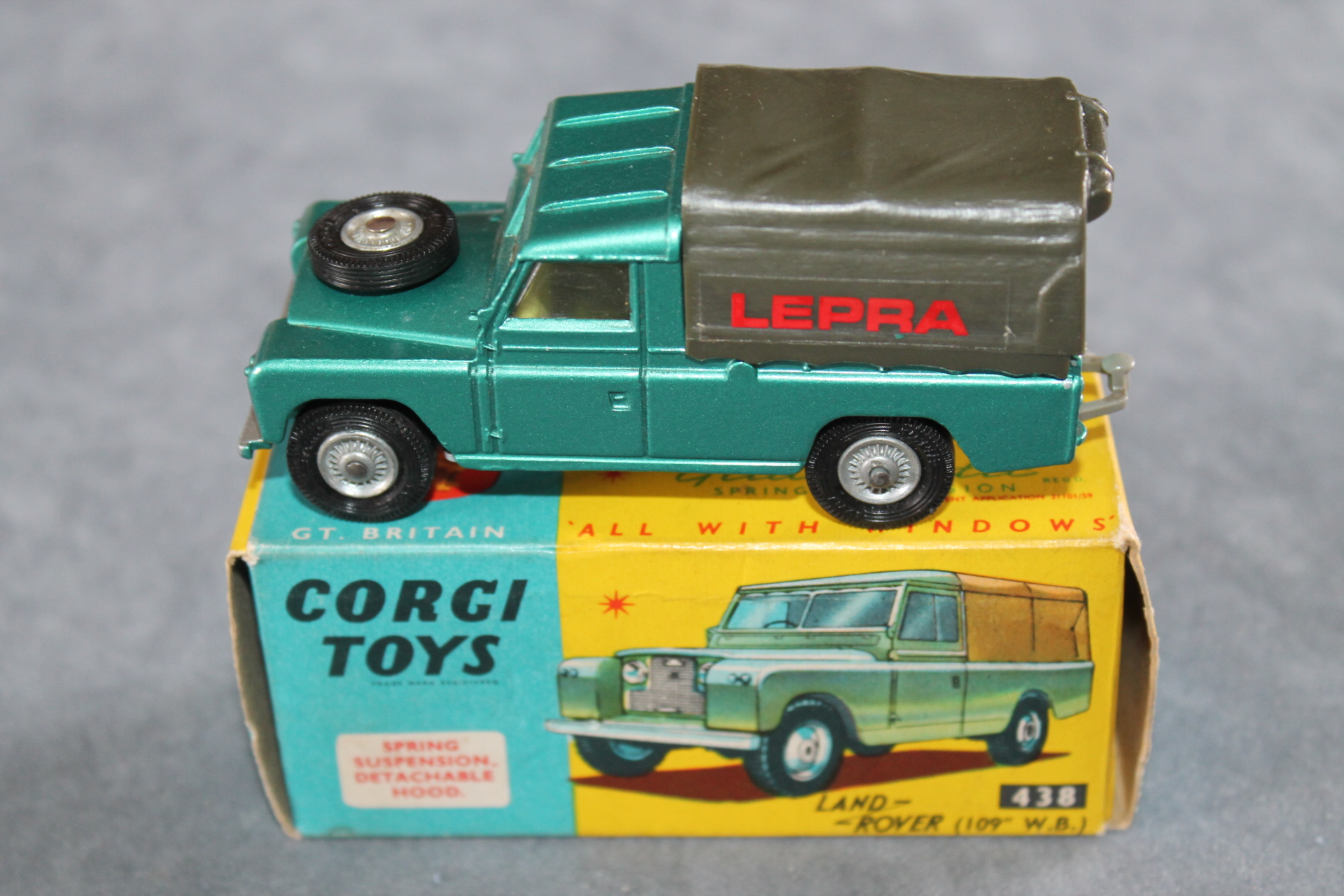 Corgi Toys 438 Land Rover 109 WB Special Promotional 'LEPRA' - Diecast